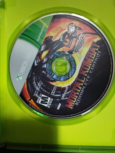 Mortal Kombat Komplete Edition Xbox 360 Funcionando (Usado)