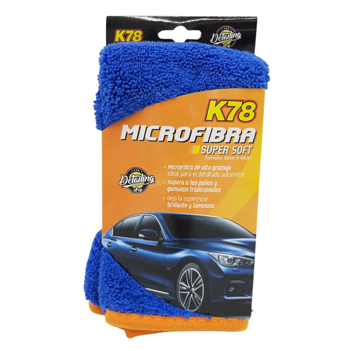 Paño De Microfibra K78 Super Soft 60x40cm Doble Cara Lustrar
