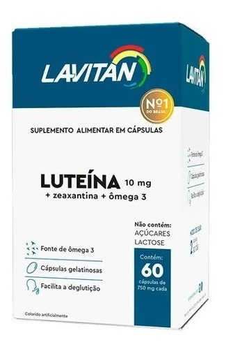 Lavitan Luteína + Zeaxantina + Omega 3 60 Cápsulas 