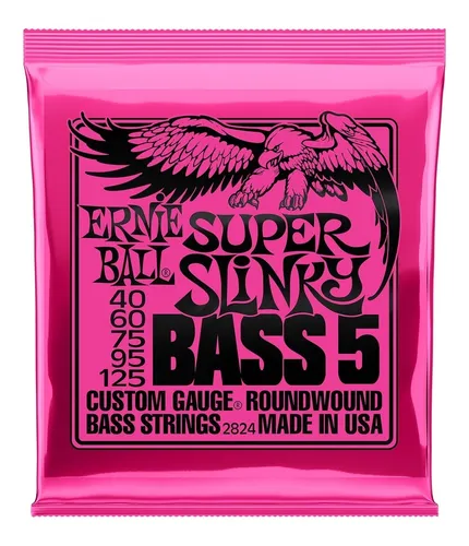 comprar Cuerdas Bajo Ernie Ball 5 Cuerdas  Super Slinky 2824