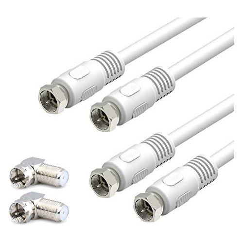 Short Coaxial Cable, 2pack 1ft Coaxial Cable, Rg6 Cable...