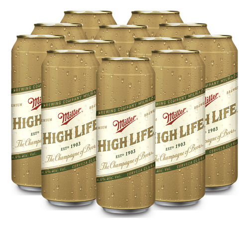 Cerveza Miller High Life 1x12 Lat 24oz