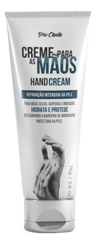  Creme Para As Mãos Hand Cream Pro Chalk Hidratante 75g