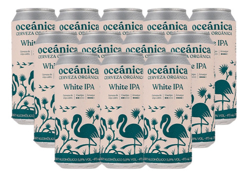 Cerveza Oceánica White Ipa 473 Ml X12