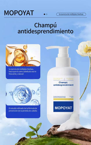 Mopoyat Champú Anticaída 300ml Trata La Caspa Intensa