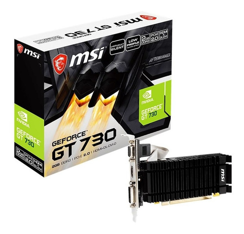 Placa Video Msi Geforce Gt730 N730k-2gd3h/lpv1 2gb Ddr3 Hdmi