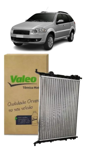 Radiador Alumínio Valeo Palio Siena Strada 2004 A 2011