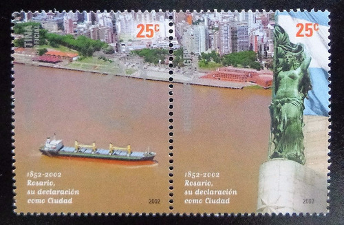 Argentina Barcos, Pareja Gj 3197-98 Rosario 2002 Mint L10235