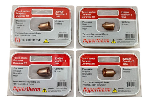 Bico De Corte Plasma 105a 220990 Hypertherm - Kit 20 Pçs