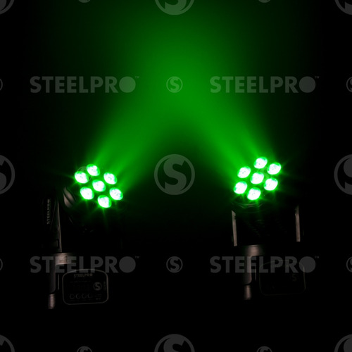 Imagen 8 de 8 de Cabezas Roboticas Luces Dj Rgbw Full Color / Maleta Steelpro