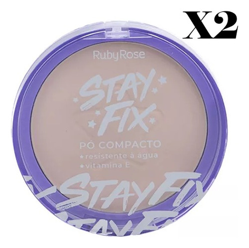 Polvo Compacto Matte Vitamina E Stay Fix Ruby Rose 