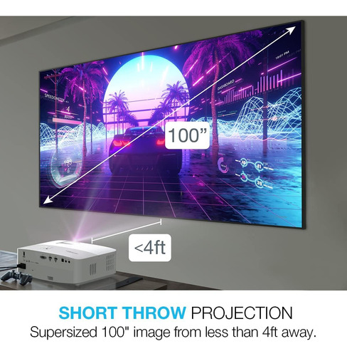 Projetor Optoma Uhd35stx Short Throw True 4k Uhd 3600lm