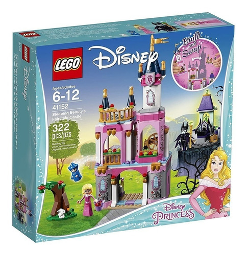 Set de construcción Lego Disney Princess Sleeping Beauty's fairytale castle 322 piezas  en  caja