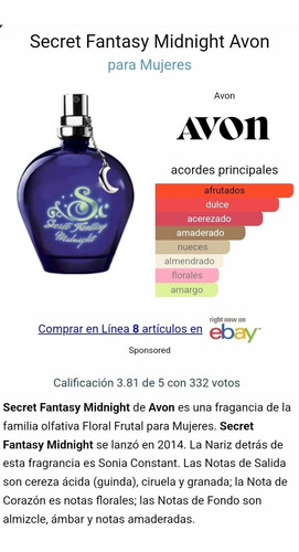 Fragancia Femenina Secret Fantasy Midn - mL a $1400