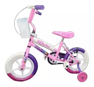 Bicicleta infantil infantil Zambito BIC81CH R12 color rosa con ruedas de entrenamiento