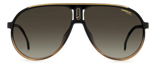 Lentes Carrera Champion65n 0my70 Café Special Edition Unisex Lente Marrón claro Varilla Negro Armazón Negro Diseño Classic