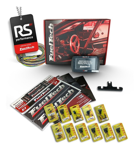 Fueltech Ft350 3 Metros + Brindes + Kit Chicote Vw 4 Bicos