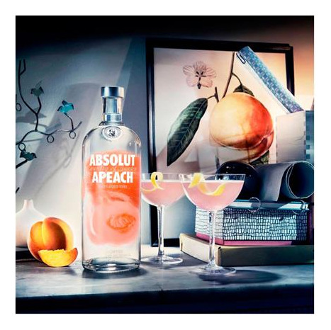Absolut Apeach Vodka Suecia Botella De 750 Ml Fruta Tropical
