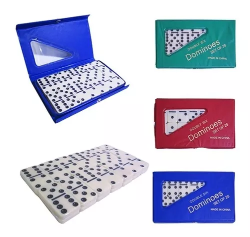 Jogo de Domino No Estojo Osso Branco 28 Peças - Pequeno - Shop Macrozao