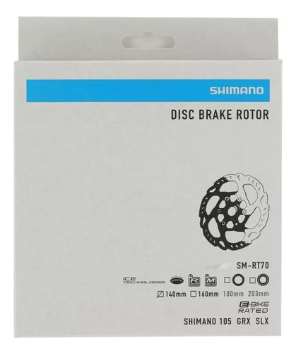 Rotor Disco De Freio Shimano Slx Rt70 140mm Ice Tech