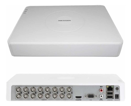 Dvr 16 Canales Turbo 1080p Lite, H.265+ 2ch Ip Hikvision
