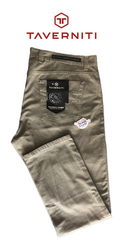 Pantalón Taverniti Hombre Jean Gabar Verde Talle 54 Nuevo 8