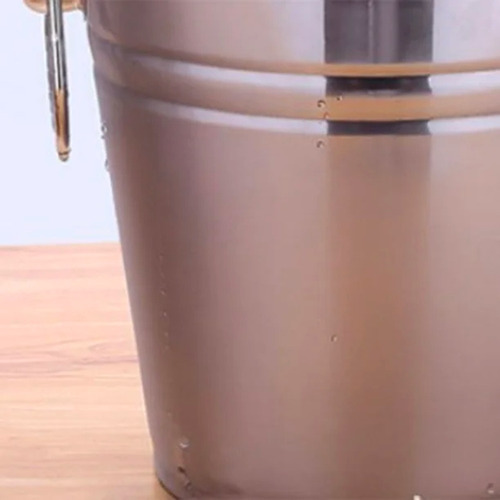 Cubitera De Acero Inoxidable Champan Bebidas 25cm 6.5 Litros Cubeta Hielera