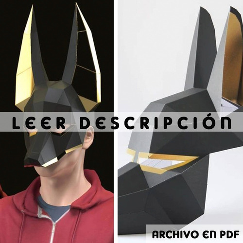 Papercraft Para Armar Anubis Mascaras