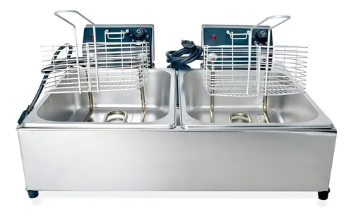 Fritadeira Industrial Elétrica Valente Inox 10lts 10l Aço Inoxidável 220v