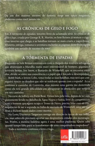 Livro As Crônicas de Gelo e Fogo: a Tormenta Das Espadas/ House Of