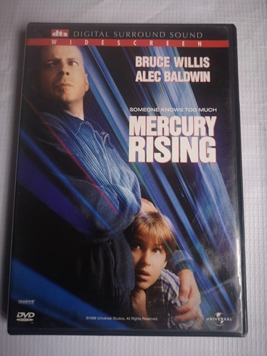 Mercury Rising Película Dvd Original Drama Acción Importado 