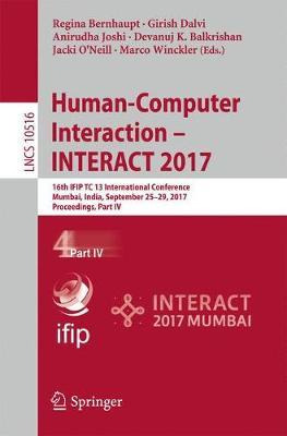 Libro Human-computer Interaction - Interact 2017 - Regina...