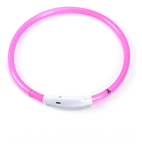 Collar Flash Con Luz Led Para Perro, Recargable, Grande