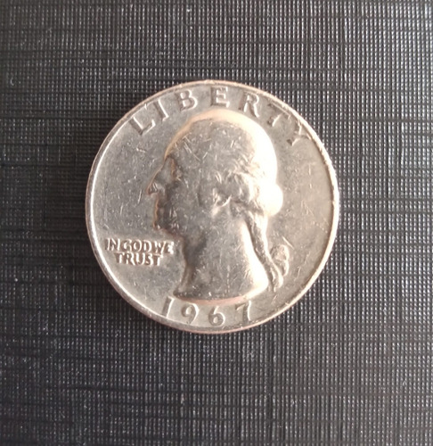 Estados Unidos Quarter Dollar Liberty Sem Letra 1967 M130