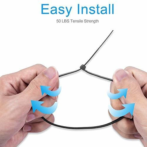 100 Brida Plastico 8 Resistencia Traccion Multiuso Negro