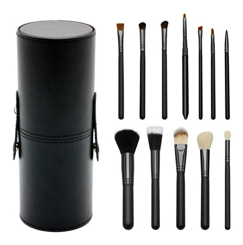Imagen 3 de 3 de Set De 12 Brochas Con Estuche Brus Home