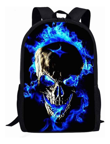 Dnn Mochila Com Estampa Caveira, Bolsa Escolar, 1ª A 6ª
