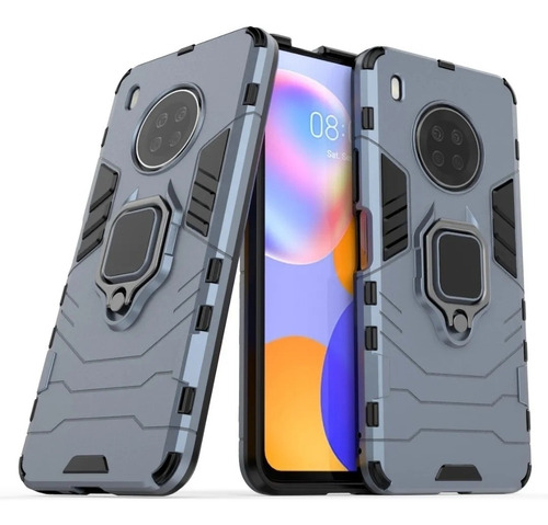 Huawei Y9a / Case Black Panther Premium + Tempered Glass 9h