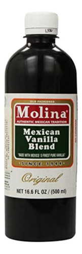 Mezcla De Vainilla Mexicana Por Molina Vainilla, 16.6 Oz (ex