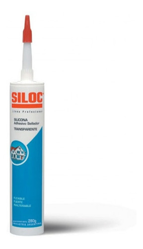 Sellador Silicona Blanca Siloc 280ml Uso General Profesional