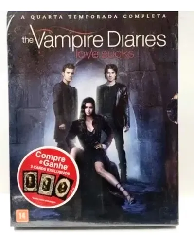 Blu-ray Box The Vampire Diaries Love Sucks 4° Temp Completa | Frete grátis