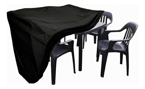 Cobertor Impermeable Mesa Rectangular Exterior Con 6 Sillas