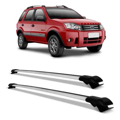 Travessa Rack Bagageiro Ecosport 2010 2011 2012 Slim Prata