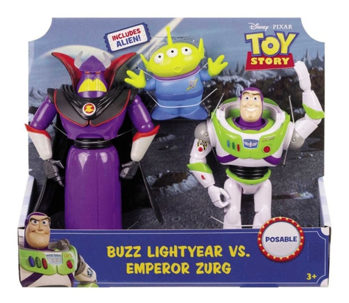 Buzz Lightyear Vs Emperador Zurg Alien Articulados Toy Story
