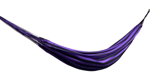 Imagen 3 de 4 de Hamacas 100% Yucatecas De Nylon Dos Colores (morado Y Negro)