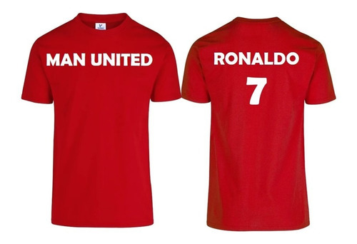 Playera Casual Cristiano Man United Futbol Ronaldo Comoda