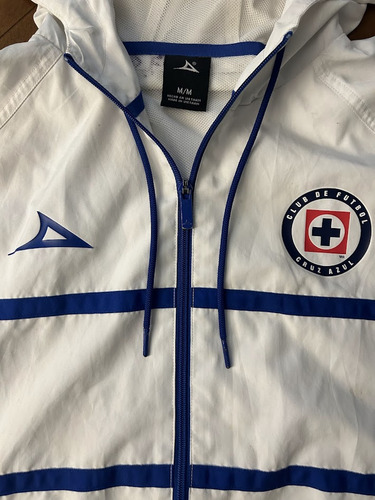Chamarra Pirma 2023-2024 Blanca Con Gorro - Mediana (Usado)