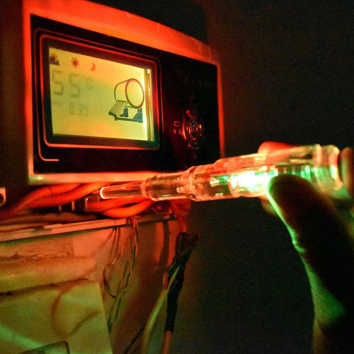 Bolígrafo Probador De Voltaje Con Luz Led Y Destornillador