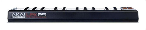 Akai Lpk25 Controlador Midi Pequeño De 25 Teclas Color Negro