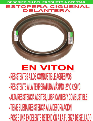 Estopera Delantera Cigueñal Kia Hyundai 2.5-2.7-3.5 ª Ê